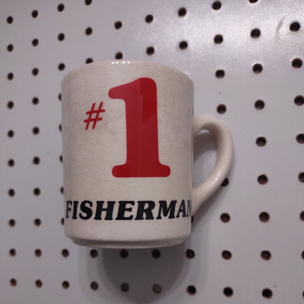 Vintage #1 Fisherman Coffee Mug, Made in England